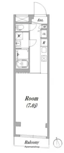 スマートVILLA中延参番館【302号室】の間取り