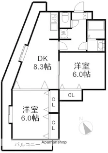 Gカレント【3階】の間取り
