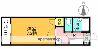 アビイロード【107号室】の間取り