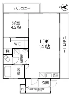 ニューライフ洗足【2階】の間取り