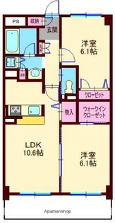 コンフォート上池台【1階】の間取り