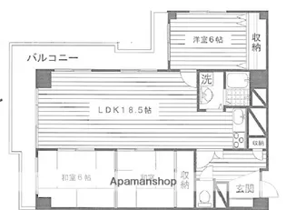 マンション清水台【3階】の間取り