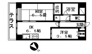 ガーデンハイツ小山【2階】の間取り
