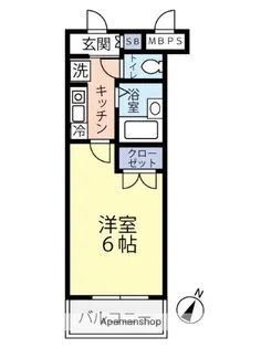 グランヴァン西馬込【4階】の間取り