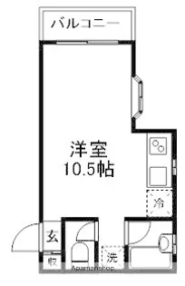 ハビタ不動前【1階】の間取り