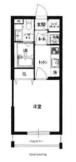 ベルケン北馬込【202号室】の間取り