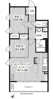 シエールグラン上池台【4階】の間取り