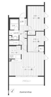 シエールグラン上池台【204-1号室】の間取り
