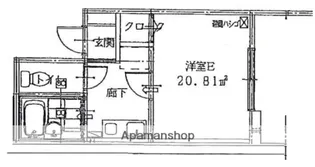 木乃池プラザ南馬込【1階】の間取り