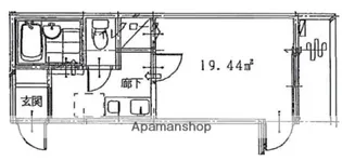 木乃池プラザ南馬込【1階】の間取り