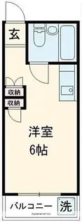 メゾン漆崎【205号室】の間取り