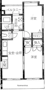 メゾン輝水【1階】の間取り