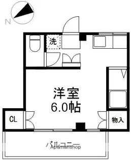 NOVAハイツ旗の台【203号室】の間取り
