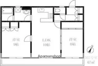 ヴィラベール洗足池【3階】の間取り