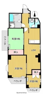 矢口ブラウンハイツ【201号室】の間取り