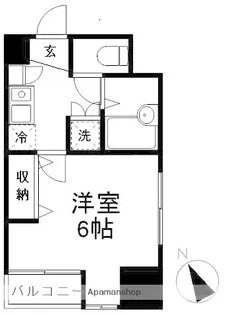 アネックスオマタⅡ【401号室】の間取り