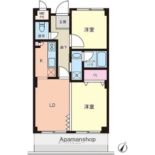 朝日下目黒マンション【402号室】の間取り