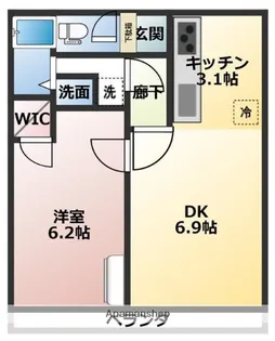 セザール馬込【3階】の間取り