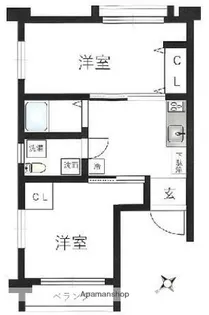 目黒ローヤルコーポ【1階】の間取り