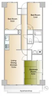 パスティーユ石川台【3階】の間取り
