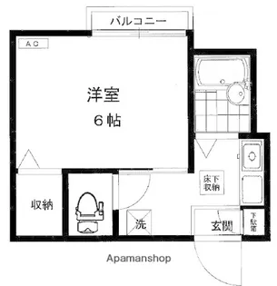 コーポ・ロベリア【202号室】の間取り
