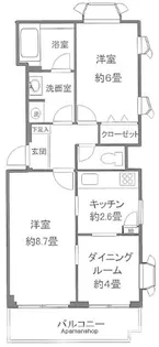 リヴェラ南雪谷【2階】の間取り