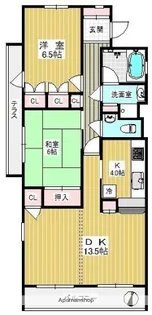 2LDKの間取り画像