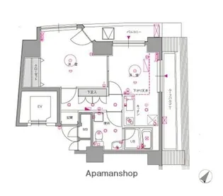 ル・リオン目黒Ⅱ【5階】の間取り