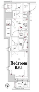 AXAS千鳥町アジールコートSTA.【3階】の間取り