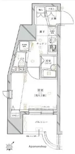 クレイシア旗の台【3階】の間取り