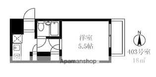 アネックス目黒【403号室】の間取り