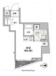 ル・リオン五反田【4階】の間取り