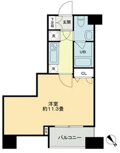 クロスレジデンス蒲田【14階】の間取り