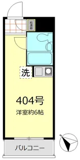 ラフィネ赤坂【4階】の間取り