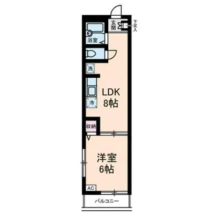 メゾン・アメニテ【1階】の間取り