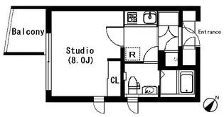 ラティエラ武蔵小山【5階】の間取り