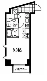 フレンシア麻布十番サウス【305号室号室】の間取り