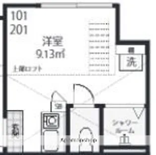 QUQURI MEGURO【2階】の間取り