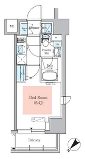 アーバネックス大井仙台坂【6階】の間取り
