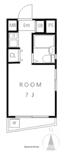 エピナール西蒲田【101号室】の間取り
