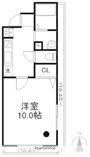 メルベイユⅡ【3階】の間取り