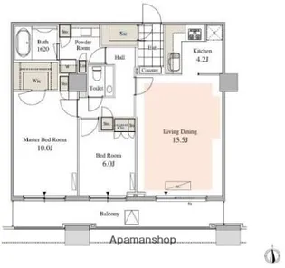 タワーコート北品川【3603号室】の間取り