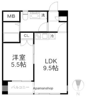 プラザ南大井【3階】の間取り