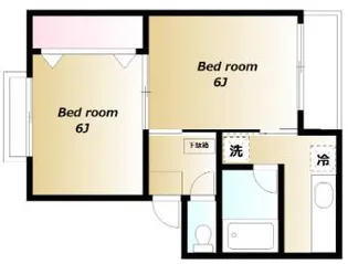 西山花園【1階】の間取り