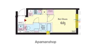 ルネサンスコート品川中延【203号室】の間取り