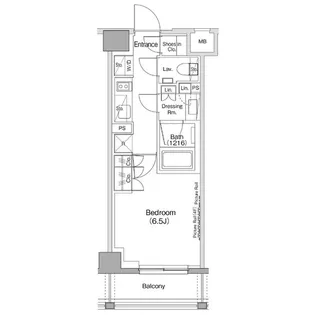 ザ・パークハビオ神泉【3階】の間取り