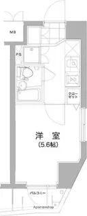 VERONA大井南LUSSOGRANDE【401号室】の間取り