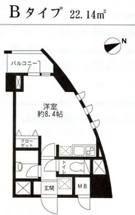 レジディア東品川【2階】の間取り