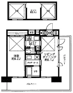 レジディア大森東【10階】の間取り