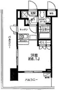 レジディア大森東【5階】の間取り